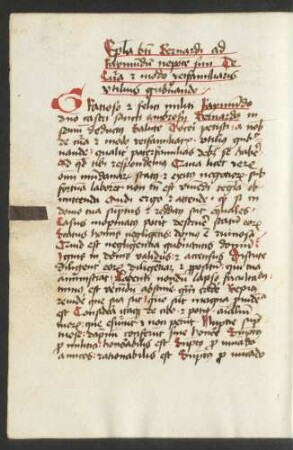 Epistola de cura rei familiaris