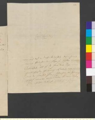 Brief von Lecerf, Justus Amadeus an Goethe, Johann Wolfgang von