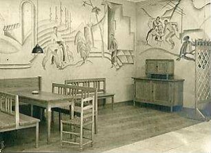 Fischer, Theodor; München - Westend, Bergmannstr.; Ledigenheim - Innenansicht