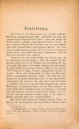 Studien zu Posidonius Rhodius