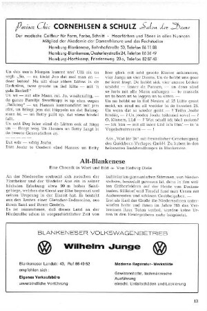 Alt-Blankenese : Eine Chronik in Wort und Bild