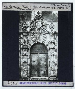 Amsterdam, Agnietenkapel,Amsterdam, Athenaeum illustre : Portal