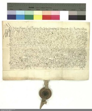 Revers Johann Werner Geises bezüglich der Belehnung mit einer Kemenate und Behausung in Altenburschla und weiteren im Einzelnen aufgeführten Lehen durch Joachim [von Gravenegg], Abt von Fulda