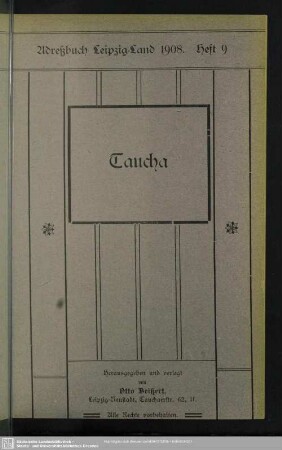 Heft 9. Taucha