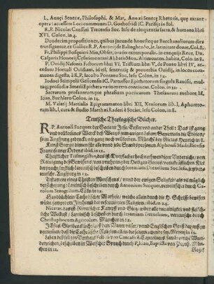 Teutsche Theologische Bücher.