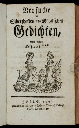 Versuche in Scherzhaften und Moralischen Gedichten