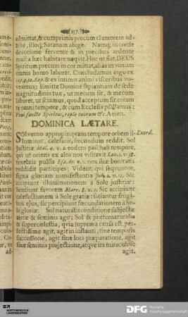 Dominica Lætare.