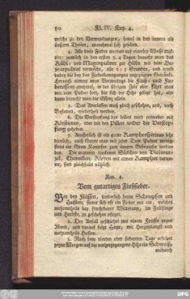Kap. 4. Vom gutartigen Flußfieber.