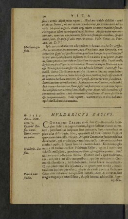 Huldericus Zasius.
