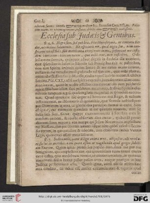 Ecclesia Judaeis & Gentibus
