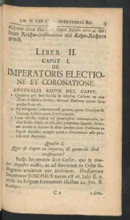 Caput I. De Imperatoris Electione Et Coronatione