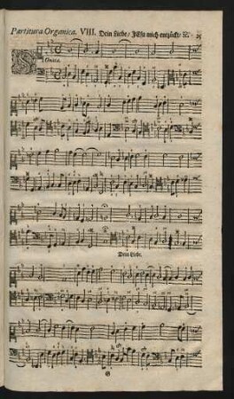 Partitura Organica. VIII. Dein Liebe, Jesu mich entzückt, [et]c.