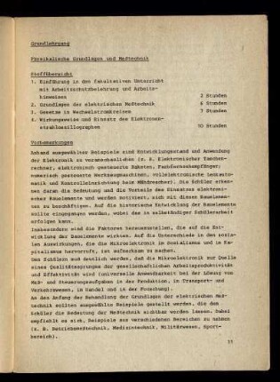 Grundlehrgang Physikalische Grundlagen und Meßtechnik
