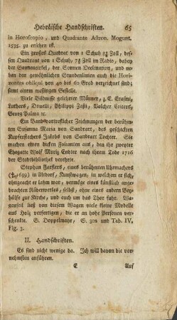 II. Handschriften