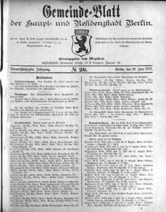 1913,26: No. 26, 29. Juni 1913
