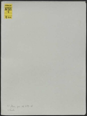 Trois QUATUORS Pour 2 Violons, Alto et Violoncello : Oeuvr. 60, 1. G-Dur