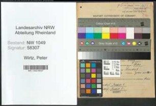 Entnazifizierung Peter Wirtz , geb. 14.05.1890 (Landwirt)