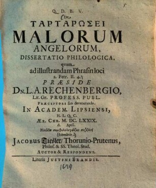 De Ritu Veterum Christianorum Precandi Versus Orientem