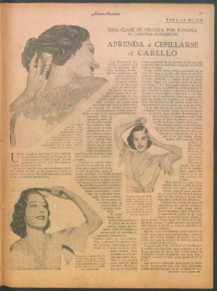 Aprenda a cepillarse el cabello : Una clase de belleza por semana