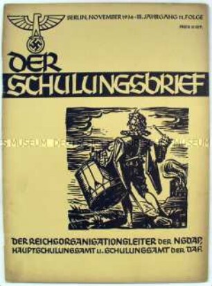 Monatsheft zur Schulung von NSDAP-Funktionären u.a. zur nationalsozialistische Geschichtsauffassung