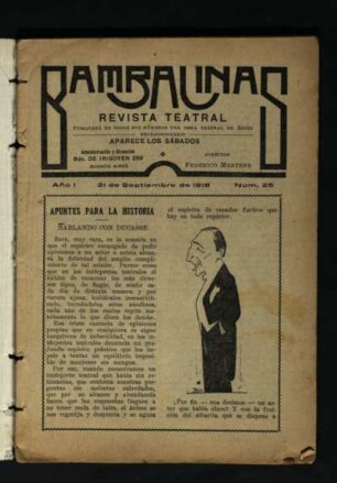 Apuntes para la historia [y noticias del teatro]