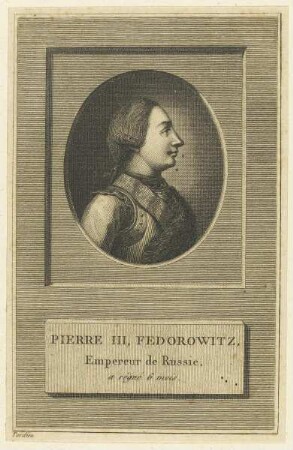 Bildnis Pierre III. Fedorowitz, Empereur de Russie