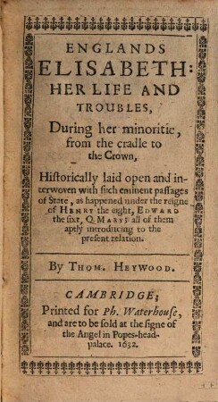 Englands Elisabeth her life and troubles ...