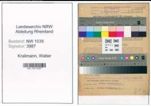 Entnazifizierung Walter Krallmann , geb. 02.03.1907 (Angestellter)