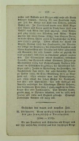II. Abschnitt. Vom westphälischen Frieden bis zur französischen Revolution. (1648 - 1789.)