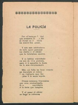 La policía