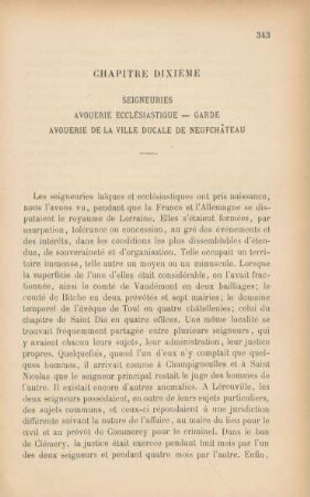 Chapitre dixième