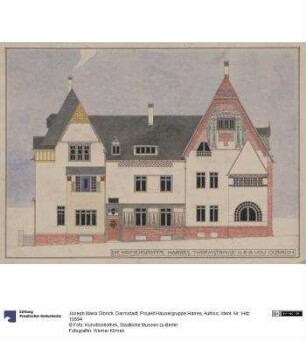 Darmstadt, Projekt Häusergruppe Harres, Aufriss