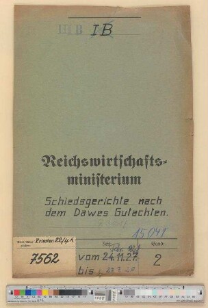 Schiedsgerichte nach dem Dawes-Gutachten: Bd. 2