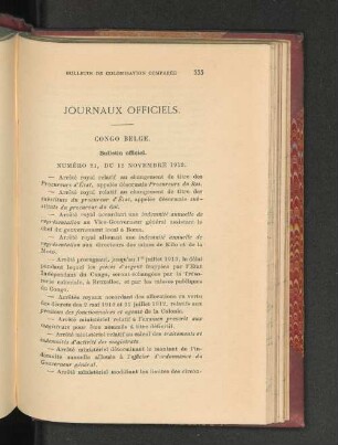 journaux officiels