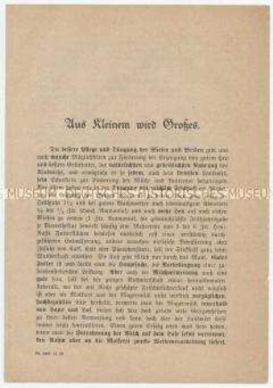 Aus Kleinem wird Großes. (Nachweis der Rentabilität der Zentrifuge für den kleinbäuerlichen Betrieb)