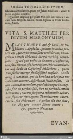 [Evangelium Secundum Matthaeum]