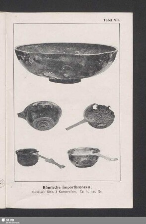 Tafel VII. Römische Importbronzen