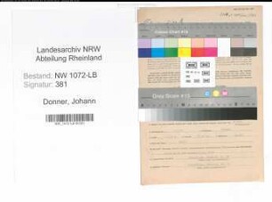 Entnazifizierung Johann Donner , geb. 08.02.1892 (Zuschneider)