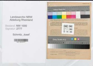 Entnazifizierung Josef Schmitz, geb. 28.02.1904 ()