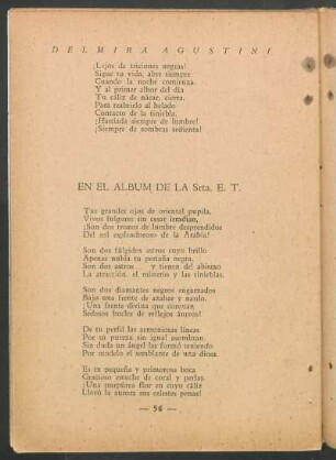 En el album de la Srta. E. T.