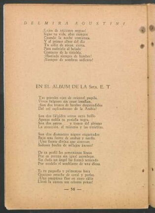 En el album de la Srta. E. T.