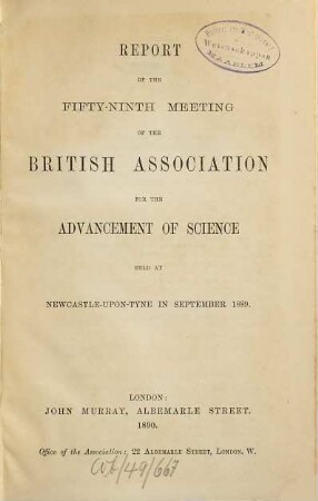 Report of the ... meeting. 59. 1889 (1890)