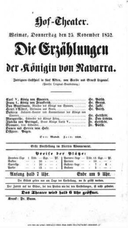 Die Erzählungen der Königin von Navarra