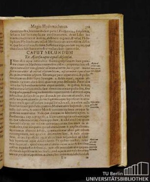 Caput Secundum. De Ascensu aquae aequali descensui.
