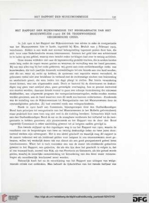 3.Ser. 4.1924: Het Rapport der Rijkscommissie tot reorganisatie van het Museumwezen (1921) en de Tegenwoordige Oeconomische Crisis