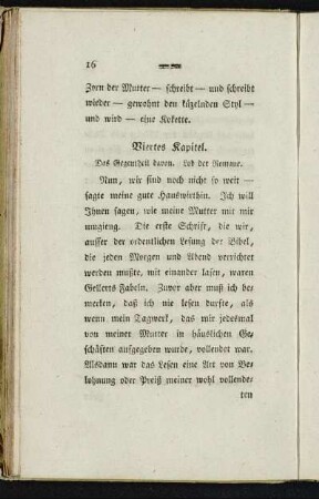 Viertes Kapitel. - Sechstes Kapitel.