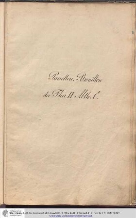 Parzellen-Brouillon Heusenstamm Flur VI Abt.E