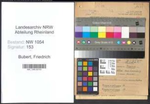 Entnazifizierung Friedrich Bubert , geb. 27.12.1892 (Vollziehungsbeamter)