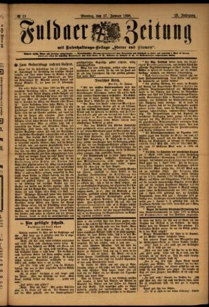 Ausgabe vom Montag, den 27. Januar 1896.