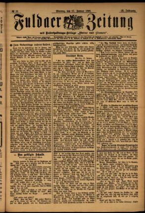 Ausgabe vom Montag, den 27. Januar 1896.